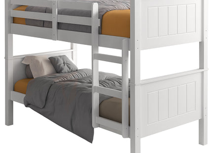 Chester - White Single Bunk Bed & 2 Mattresses