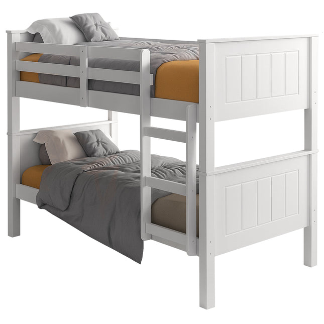 Chester - White Single Bunk Bed & 2 Mattresses
