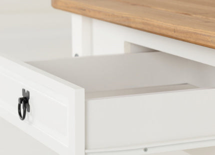 Corona - 1 Drawer White Coffee Table