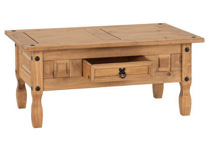 Corona - 1 Drawer Pine Coffee Table