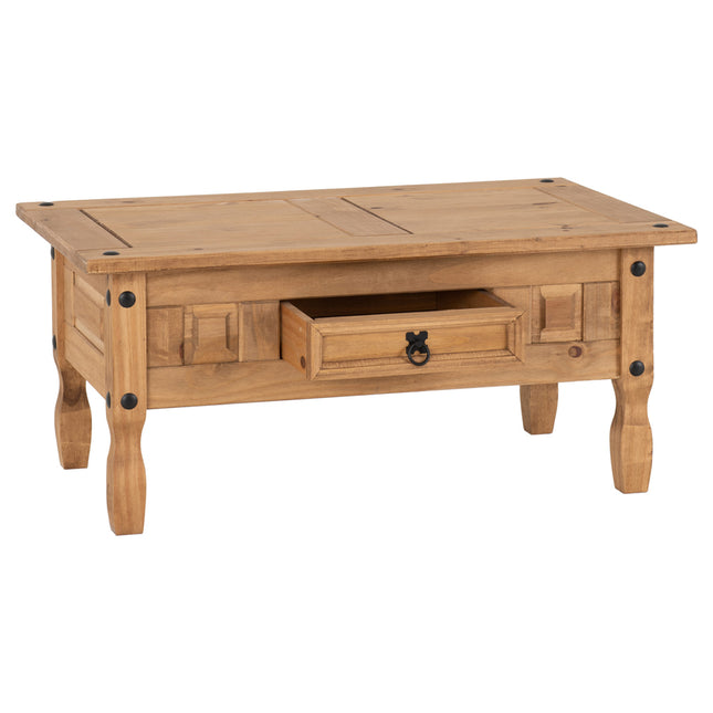 Corona - 1 Drawer Pine Coffee Table