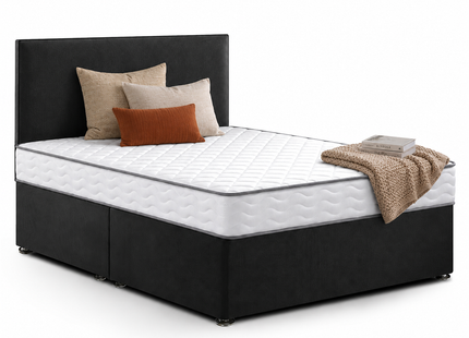 Crystal - Double Divan Bed With Mattress (4ft6)