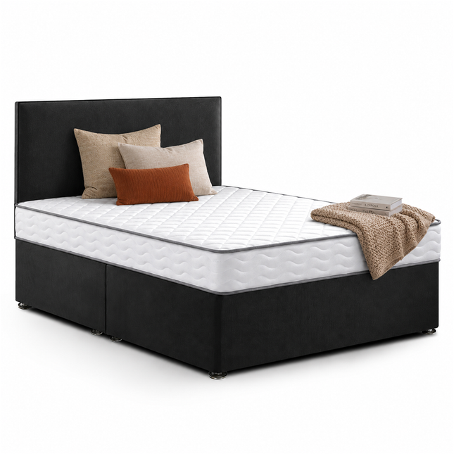 Crystal - Double Divan Bed With Mattress (4ft6)