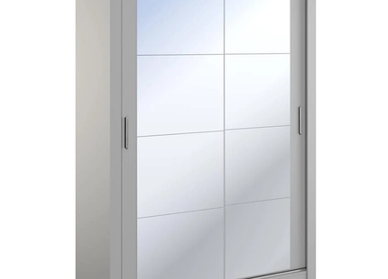 Cuba 1.2m 2DR Sliding Wardrobe Grey