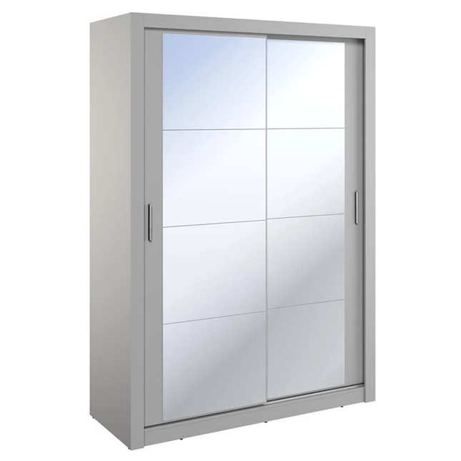 Cuba 1.2m 2DR Sliding Wardrobe Grey