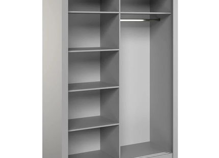 Cuba 1.2m 2DR Sliding Wardrobe Grey