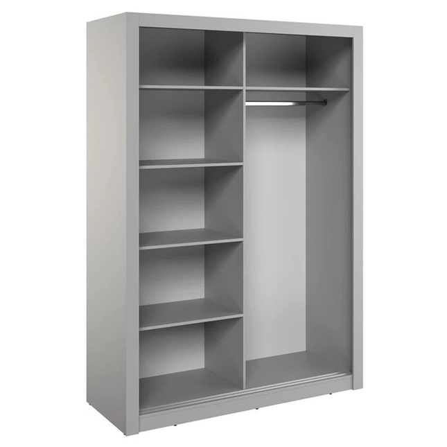 Cuba 1.2m 2DR Sliding Wardrobe Grey