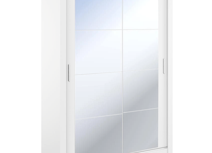 Cuba 1.2m 2DR Sliding Wardrobe White