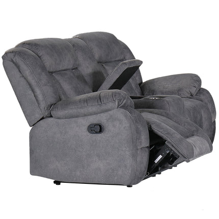 Dallas - 3+2+1 Dark Grey Living Room Recliner Suite