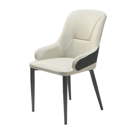 Dobra - Cream And Black Luxury Dining Chair