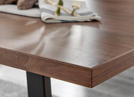 Kerry - 6 Seat Large Dark Oak Wood Effect Dining Table