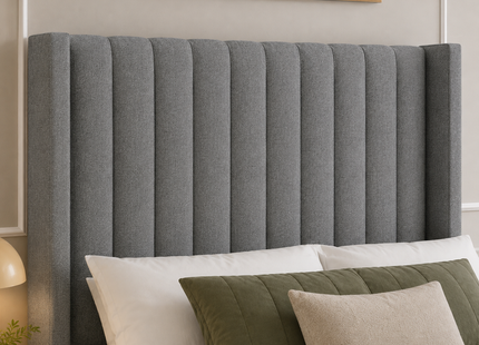 Egon - Upholstered Ottoman Lift Up Storage Divan Base| 5ft King Size