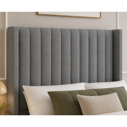 Egon - Upholstered Ottoman Lift Up Storage Divan Base| 6ft Super King Size