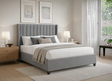 Egon - Upholstered Ottoman Lift Up Storage Divan Base| 5ft King Size