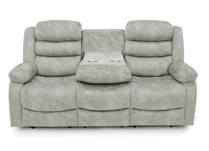 Electra - 3+2 Silver Electric Recliner Suite with  Drinks Tray