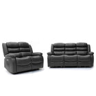Electra - 3+2 Black Electric Recliner Suite with  Drinks Tray