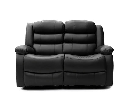 Electra - 3+2+1  Black Electric Recliner Suite with  Drinks Tray