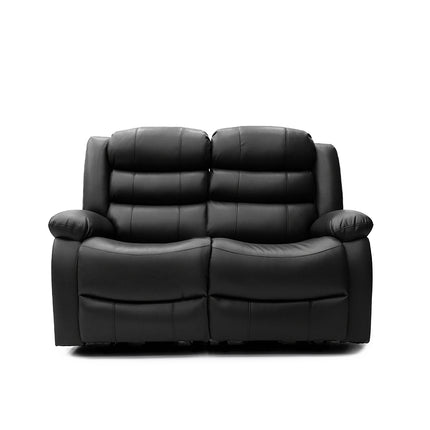 Electra - 3+2 Black Electric Recliner Suite with  Drinks Tray