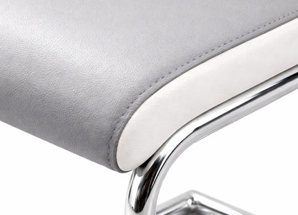 Santorini - Modern Brown Wood Effect Round Dining Table & 4 Grey Finbar Dining Chairs