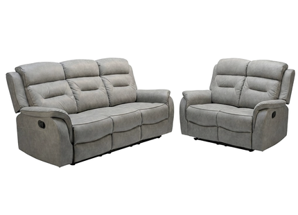 Georgia 3+2 Grey Reclining Suite