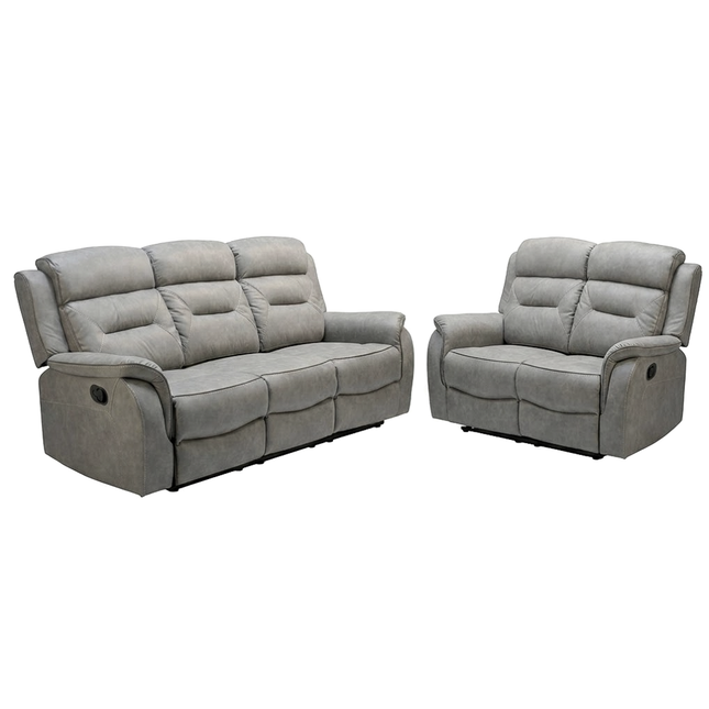 Georgia 3+2 Grey Reclining Suite