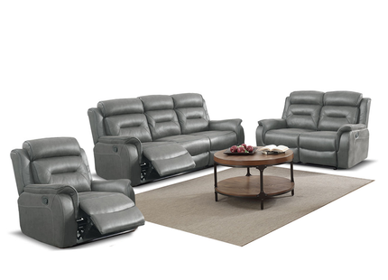 Georgia 3+2+1 Grey Reclining Suite