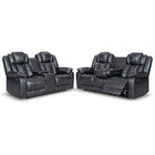 Godiva 3-2 Black Reclining Suite with Console
