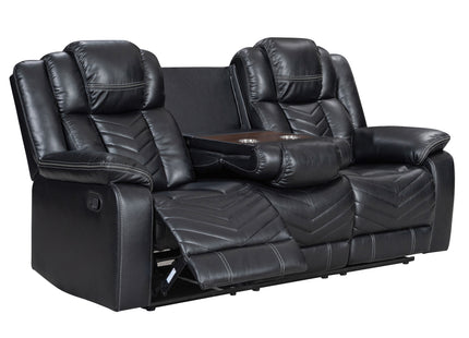 Godiva 3-2 Black Reclining Suite with Console
