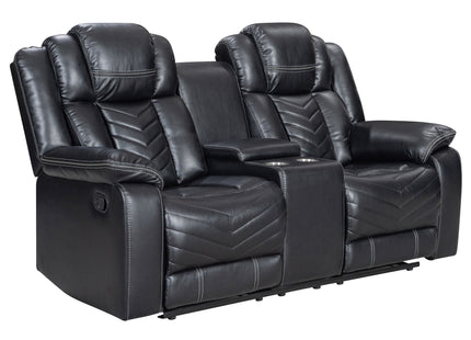 Godiva 3-2 Black Reclining Suite with Console