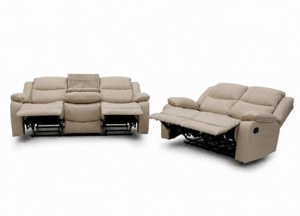 Gravity - 3+2 Sand Recliner with Drinks Tray