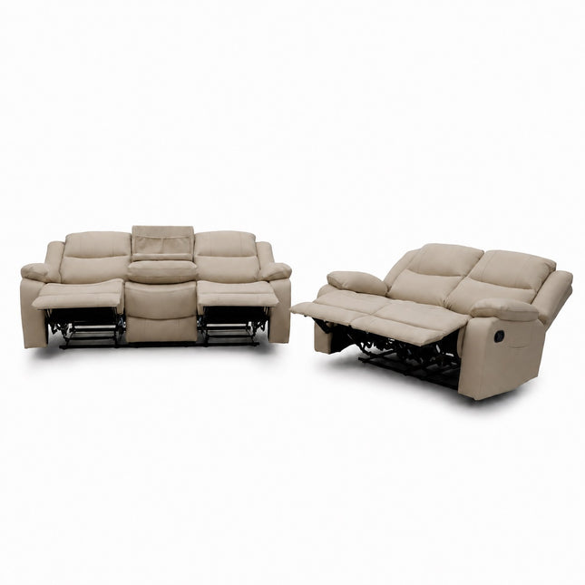 Gravity - 3+2 Sand Recliner with Drinks Tray