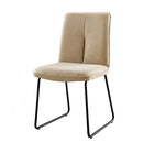 Halle - Beige Fabric Black Leg Dining Chair