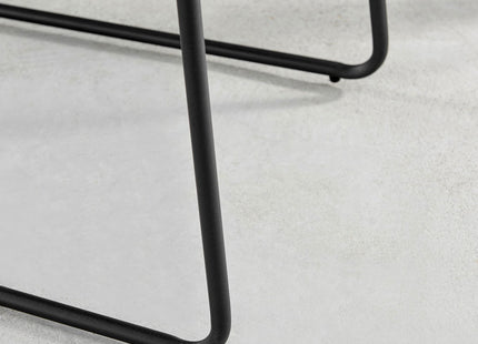 Halle - Beige Fabric Black Leg Dining Chair