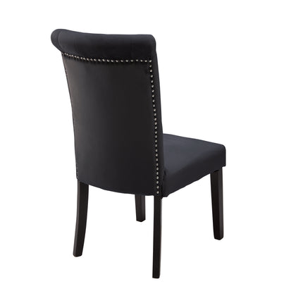 Hampshire Black Velvet Dining Chair