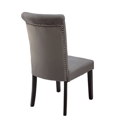 Hampshire Slate Grey Velvet Dining Chair
