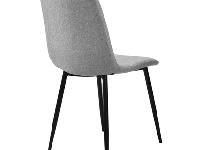 Helsinki - Grey Tweed Panel Back Dining Chair