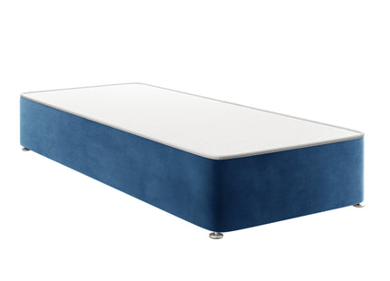 HL - Plush Blue Single Divan Base (3ft)
