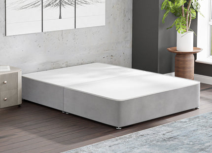 HL - Plush Silver Double Split Divan Base (4ft6)