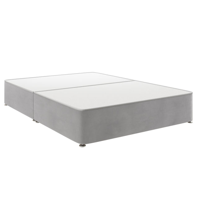 HL - Plush Silver Small Double Split Divan Base (4ft)