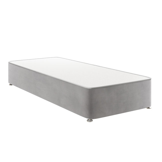 HL - Plush Silver Single Divan Base (3ft)