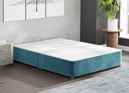HL - Plush Teal King Split Divan Base (5ft)