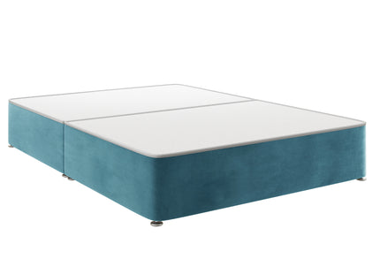 HL - Plush Teal Double Split Divan Base (4ft6)