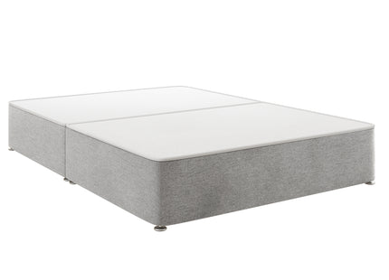 HL - Tweed Grey Small Double Split Divan Base (4ft)