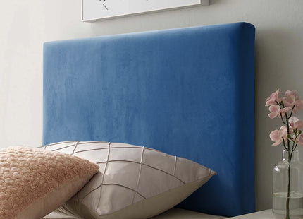 HomeLee Plain 3ft Single Headboard in Plush Parliament styled in a bedroom