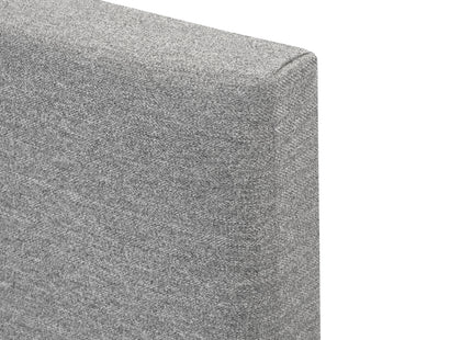 Close-up of Tweed Grey upholstery on the HomeLee Plain 3ft Single Headboard
