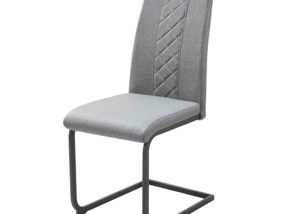 Hugo - Grey Fabric Dining Chair