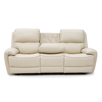 Intel - 3+2 Cream Electric Recliner with Heated Seats & Massage