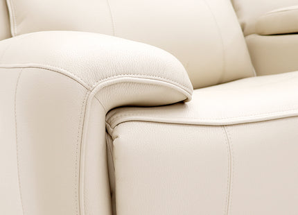 Intel - 3+2 Cream Electric Recliner with Heated Seats & Massage