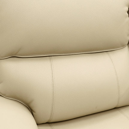 Intel - 3+2 Beige Electric Recliner with Drinks Tray and Built-In Bluetooth Speakers