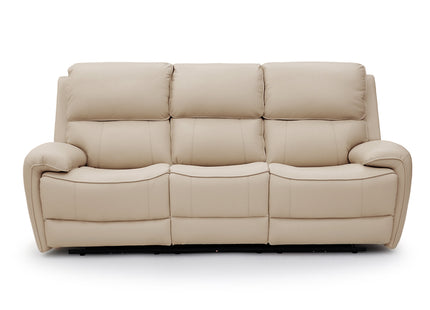 Intel - 3+2 Sand Electric Recliner with Drinks Tray